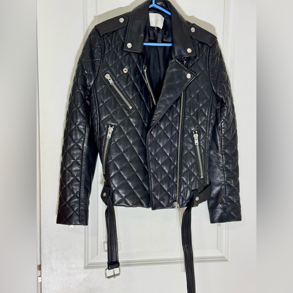 IRO 100% lamb leather jacket EU 36 US S